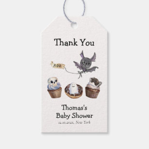 Little Boo Halloween cupcake Baby Shower Gift Tags