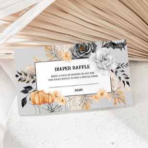 Little Boo Halloween Diaper Raffle Enclosure Card