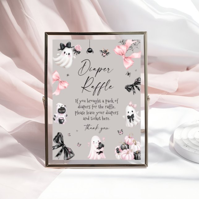 Little Boo Halloween Diaper Raffle Poster (Creator Uploaded)