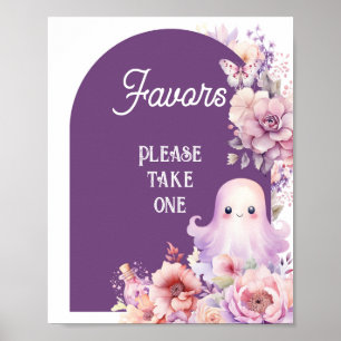 Little Boo halloween Favors please take one Poster