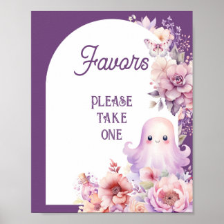 Little Boo halloween Favours please take one Poster