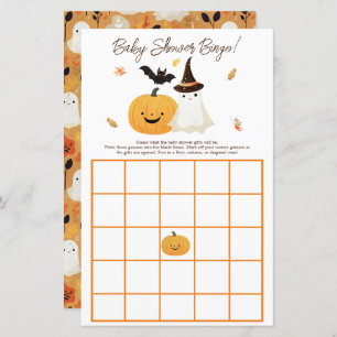 Little Boo Halloween Gift Bingo Baby Shower