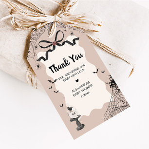Little Boo Halloween Gothic Baby Shower Favor Tags