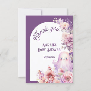 Little Boo halloween spooky baby shower thank you  Card