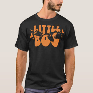 Little Boo Happy Halloween Scary Ghost T-Shirt
