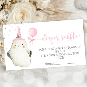 Little Boo is almost due Baby shower Enclosure Card