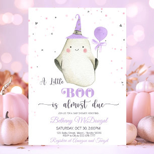 Little Boo is almost due Baby shower  Invitation