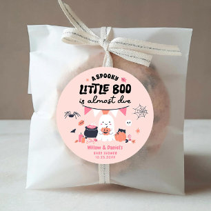 Little Boo is Almost Due Baby Shower Stickers