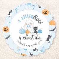Little Boo is almost due blue baby shower
