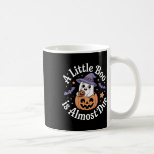 Little Boo Is Almost Due Cute Halloween Pregnancy Coffee Mug