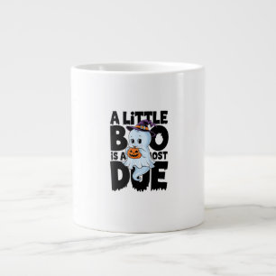 Little Boo Is Almost Due Cute Halloween Pregnancy  Large Coffee Mug