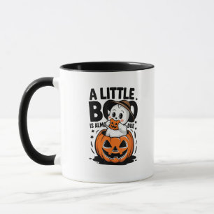 Little Boo Is Almost Due Cute Halloween Pregnancy  Mug