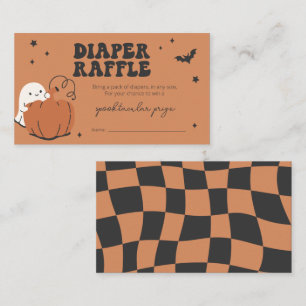 Little Boo is Almost Due Diaper Raffle Card