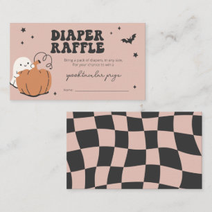Little Boo is Almost Due Diaper Raffle Card