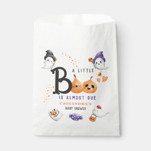 Little Boo Is Almost Due Halloween Baby Shower Favour Bags