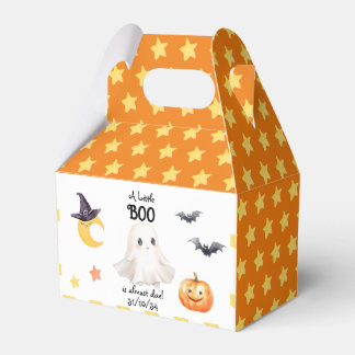 Little Boo is Almost Due! Halloween Baby Shower Favour Box