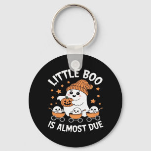 Little Boo Is Almost Due - Halloween Pregnancy Rev Key Ring
