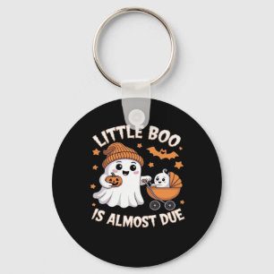 Little Boo Is Almost Due - Halloween Pregnancy Rev Key Ring