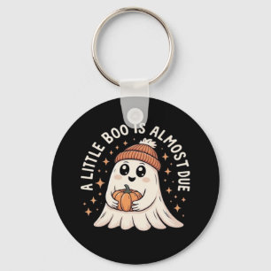 Little Boo Is Almost Due Halloween Pregnancy Revea Key Ring