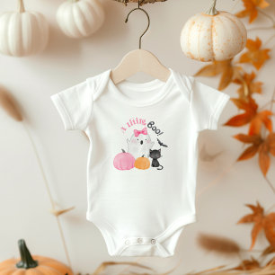 Little Boo is almost due pink baby shower Bodysuit