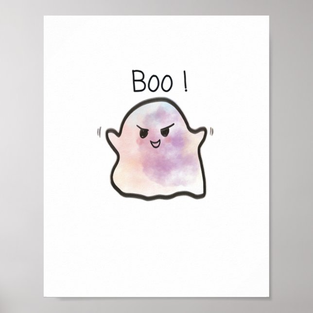Little Boo Is Cheeky Funny Meme Poster (Front)