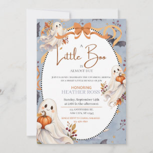 Little Boo Is Due Baby Shower Invite