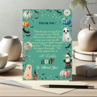 Little BOO Is Due Ghost Pumpkin Spooky Baby Shower