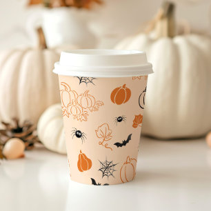 Little Boo is due Halloween Baby Shower Paper Cups