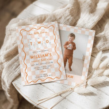 Little Boo Is Two Cute Ghost Birthday Invitation