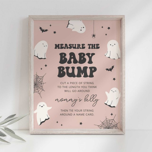 Little Boo Measure the Baby Bump Baby Shower Sign (Creator Uploaded)