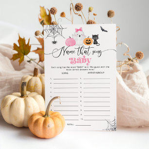 Little Boo Name that song baby shower game