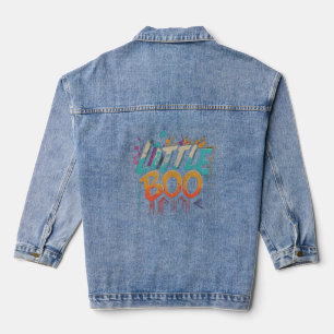 Little Boo Orange Black Halloween Family Matching Denim Jacket