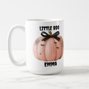 Little Boo Personalised Halloween Pumpkin Coffee Mug