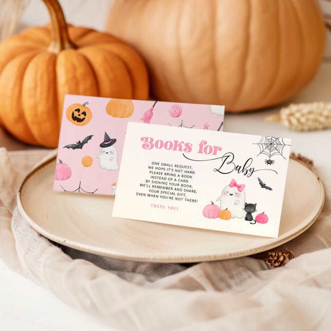 Little Boo pink Books for baby ticket Enclosure Card (Creator Uploaded)