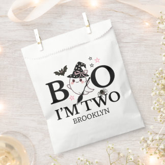 Little Boo Pink Girl Halloween Birthday Favour Bags