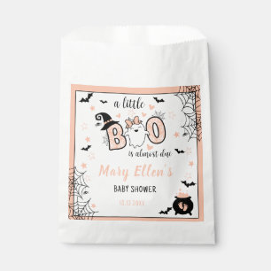 LITTLE BOO PINK HALLOWEEN BABY SHOWER FAVOUR BAGS