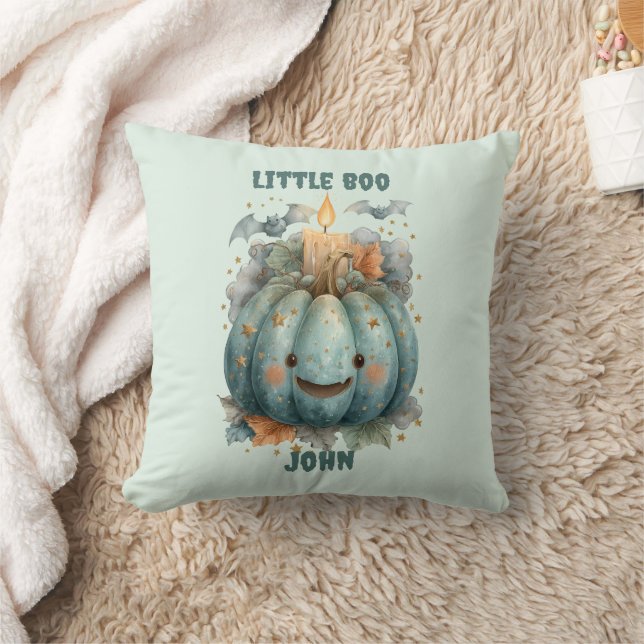 Little Boo Pumpkin for Boys Cushion (Blanket)