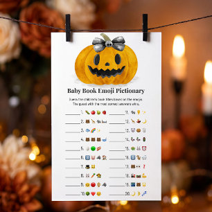 Little Boo Pumpkin Halloween Emoji Pictionary Game