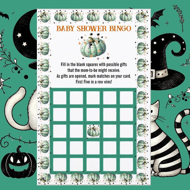 Little BOO Pumpkin Spooky Baby Shower Bingo Game (Little BOO Pumpkin Spooky Baby Shower Bingo Game)