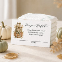 Little Boo Pumpkins Ghost Cute Diaper Raffle