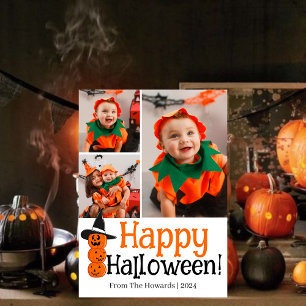 Little Boo! Spooky Cute Halloween Family Photo Holiday Card