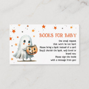 Little Boo Watercolor Halloween Books for Baby Enclosure Card