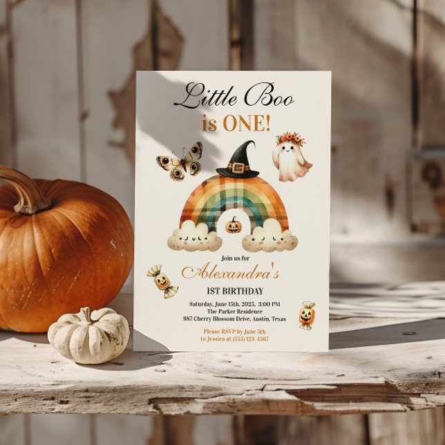 Little Boo Western First Birthday Invitation (Creator Uploaded)