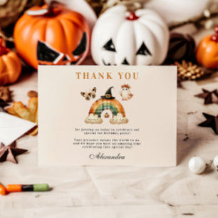 Little Boo Western First Birthday Thank You Card