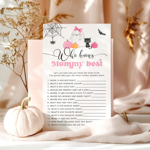 Little boo Who knows mummy best shower game