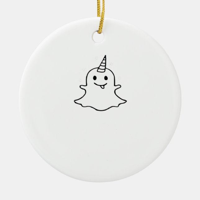 Little Boonicorn Trendy Unique Ceramic Tree Decoration (Front)