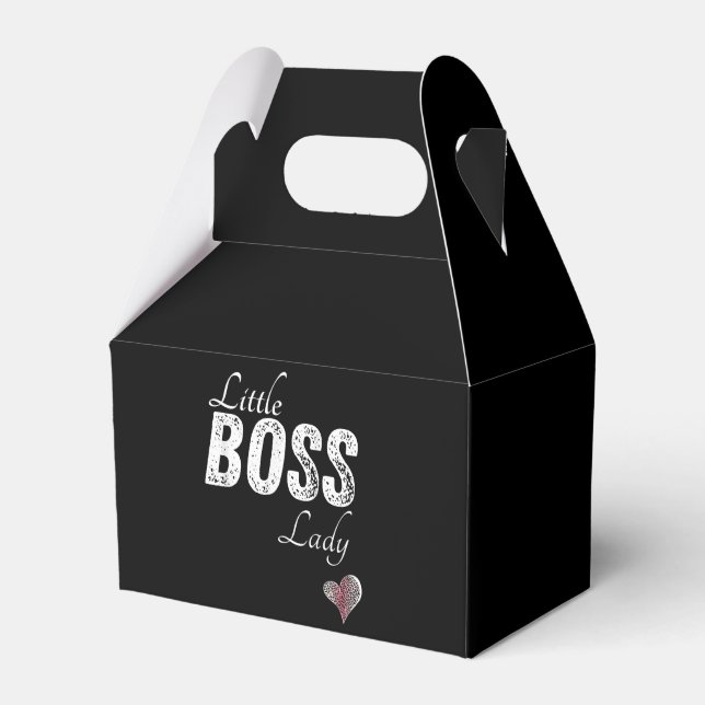 Little Boss Lady Baby Children Toddler Girl Short Favour Box (Front Side)