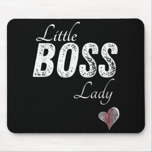 Little Boss Lady Baby Children Toddler Girl Short Mouse Pad