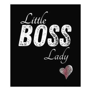 Little Boss Lady Baby Children Toddler Girl Short Photo Print