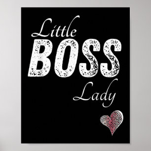 Little Boss Lady Baby Children Toddler Girl Short Poster